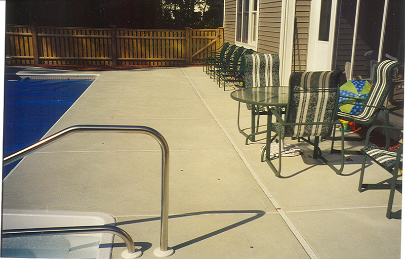 Swimming pool and hand finished concrete project example 201